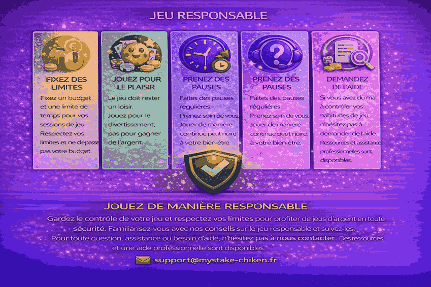 Jeu responsable fixer des limites jouer pour le plaisir faire des pauses demander de l aide support disponible