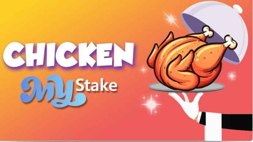 Illustration de Chicken MyStake avec un poulet rôti servi sur un plateau