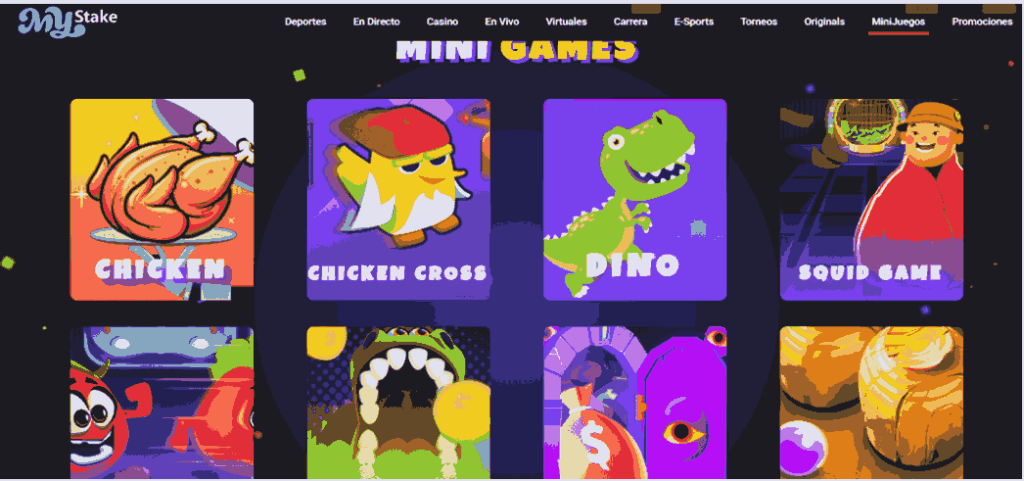 Mini-jeux Mystake casino