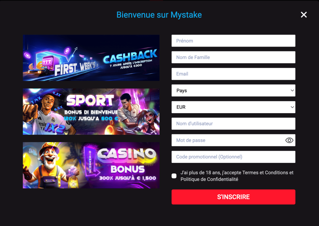 Bienevenue sur Mystake